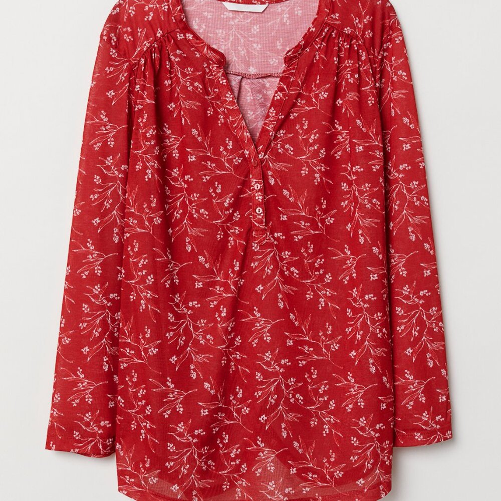 H&M V-Neck Draping Top